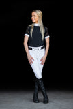 Short Sleeve Lace shirt- Black