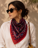Armenian Alphabet #4 Silk Square Scarf