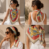 Armenian Alphabet #3 Silk Square Scarf
