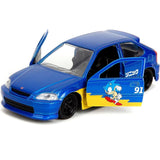 Jada 1:32 Classic Sonic The Hedgehog 1997 Honda Civic Type R