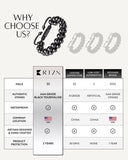 Black Tourmaline Beaded Bracelet - Morocco