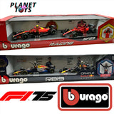 Bburago Formula One Racing 1:24 scale Race Cars with Driver Figures 2-Pack
