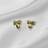 Turquoise Pearl Glory Cross Stud Earrings