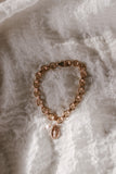 Miraculous Medal and Pearl Ring Band Bracelet