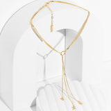 Trinity Necklace -Three Chains with Cross, Heart, and Anchor Charms