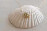 Sideways Miraculous Medal Necklace