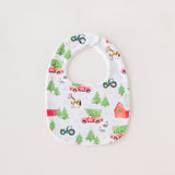 Christmas Tree Farm Organic Cotton Christmas Baby Bib