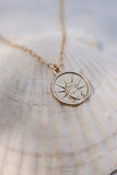 Star of The Sea Necklace on Paperclip