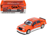 Pandem Rocket Bunny 190E #19 Jagermeister Orange and White 1/64 Diecast Model Car by Inno Models