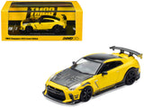 Nissan GTR (R35) RHD (Right Hand Drive) Yellow with Carbon Hood and Black Top The Model Car Show Singapore 2025 Event Edition