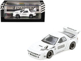 Mazda RX7 (FC3S) Pandem Aero Widebody Kit White with Graphics 1/64 Diecast Model Car by Inno Models