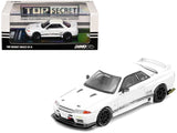 Nissan Skyline Top Secret (VR32) GTR RHD (Right Hand Drive) White 1/64 Diecast Model Car by Inno Models