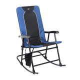 Dakota Fldg Rkg Chair Blu/Blk
