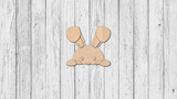 Interchangeable Welcome Porch Leaner - Bunny - Unfinished Accent