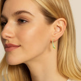 Isabella Eternal Drops Dainty Teardrop Dome Earrings