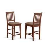 Javn5-Mah-C 5 Pc Pub Table Set - Counter Height Table And 4 Dining Chairs.