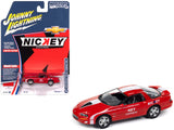 2002 Chevrolet Nickey Camaro ZL1 Bright Rally Red with White Stripes Muscle Cars USA Series 1/64 Diecast Model Car by Johnny L