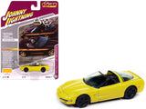 2003 Chevrolet Corvette Convertible 50th Anniversary Millennium Yellow Classic Gold Collection 1/64 Diecast Model Car by Joh
