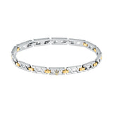 Maserati Iconic Two Tone Steel Bracelet Jm124Avd38 For Men