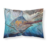 Caroline'S Treasures Running The Guantlet Blue Marlin Fabric Standard Pillowcases, Multicolor