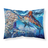 Caroline'S Treasures Night White Marlin Fabric Standard Pillowcases, Multicolor