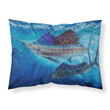 Caroline'S Treasures Wide Open Sailfish Fabric Standard Pillowcases, Multicolor