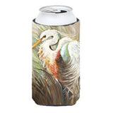 White Egret Tall Boy Beverage Insulator Hugger Jmk1140Tbc