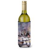 Sea Gulls And Shrimp Boats Wine Bottle Beverage Insulator Hugger Jmk1196Literk