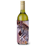 Zebras Wine Bottle Beverage Insulator Hugger Jmk1197Literk