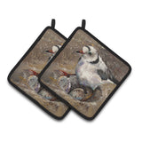 Caroline'S Treasures Piping Plover Pair Of Pot Holders Jmk1215Pthd, 7.5Hx7.5W, Multicolor