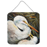 Caroline'S Treasures Jmk1227Ds66 White Egret Wall Or Door Hanging Prints, 6 X 6