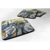 Caroline'S Treasures Jmk1231Fc Seven Boats Sailboats Foam Coaster (Set Of 4), 3.5 H X 3.5 W, Multicolor