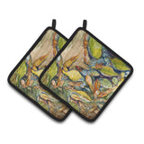Caroline'S Treasures Jubilee Crabs Pair Of Pot Holders Jmk1248Pthd, 7.5Hx7.5W, Multicolor