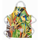 Caroline'S Treasures Jmk1283Apron Parrots Blue And Gold Macaws Apron, Large, Multicolor