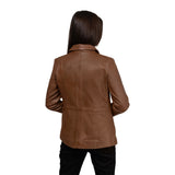 Jill Women's Lambskin Leather Blazer