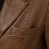 Jill Women's Lambskin Leather Blazer