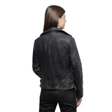 Jolene Women's Asymmetrical Zipper Leather Jacket