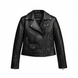 Bethany Women's Asymmetrical Leather Jacket