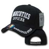 Deluxe Law Enf. Caps, Narcotics, Black