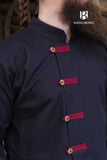 Rus Coat Jakub Black/Bordeaux