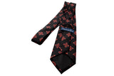 Extra Long Red Jerusalem Cross with White Accents Necktie