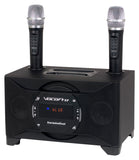 Karaokedual - 100W Tablet/Smart Tv Karaoke System With Dual Wireless Mics & Vocal Eliminator