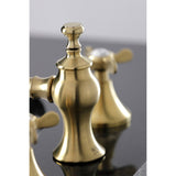 Kingston Brass Kc7067Bex Essex 8 In. Widespread Bathroom Faucet, Brushed Brass