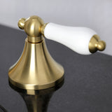 Kingston Brass Kc7067Pl Vintage 8 In. Widespread Bathroom Faucet, Brushed Brass