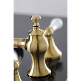 Kingston Brass Kc7067Pl Vintage 8 In. Widespread Bathroom Faucet, Brushed Brass