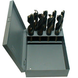 9/161x16ths 8 Piece HSS Black & Gold Reduce Shank Drill Bit Set, KFD1008SET