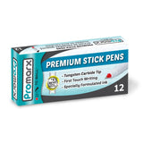 Promarx TC Ball Stick Pens, 0.7mm Fine Point, Red, Dozen