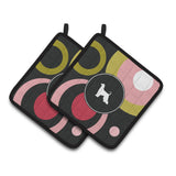 Caroline'S Treasures Afghan Hound Pair Of Pot Holders Kj1002Pthd, 7.5Hx7.5W, Multicolor