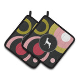 Caroline'S Treasures Basenji Pair Of Pot Holders Kj1010Pthd, 7.5Hx7.5W, Multicolor