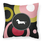 Caroline'S Treasures Kj1133Pw1414 Dachshund Decorative Canvas Fabric Pillow, Large, Multicolor